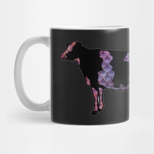 Mermaid Scales Dairy Cow Silhouette  - NOT FOR RESALE WITHOUT PERMISSION Mug